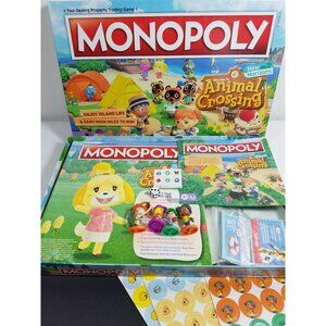 Monopoly Animal Crossing Edition Board Game Kids Video Game Collectible